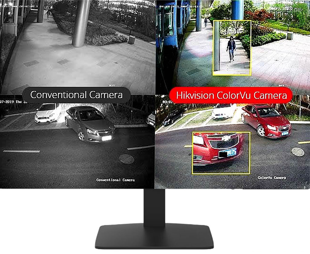 KF0T oferece excelente desempenho noturno que oferece mais detalhes. Veja abaixo, por exemplo, imagens de resultados da instalação de CCTV Image