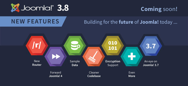 E agora, a grande questão é, o que há de novo no Joomla! 3.8?
